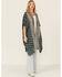 Image #2 - Angie Women's Floral Print Kimono Duster, Forest Green, hi-res
