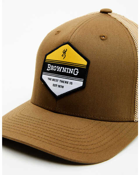 Image #2 - Browning Men's Small Patch Ball Cap, Tan, hi-res
