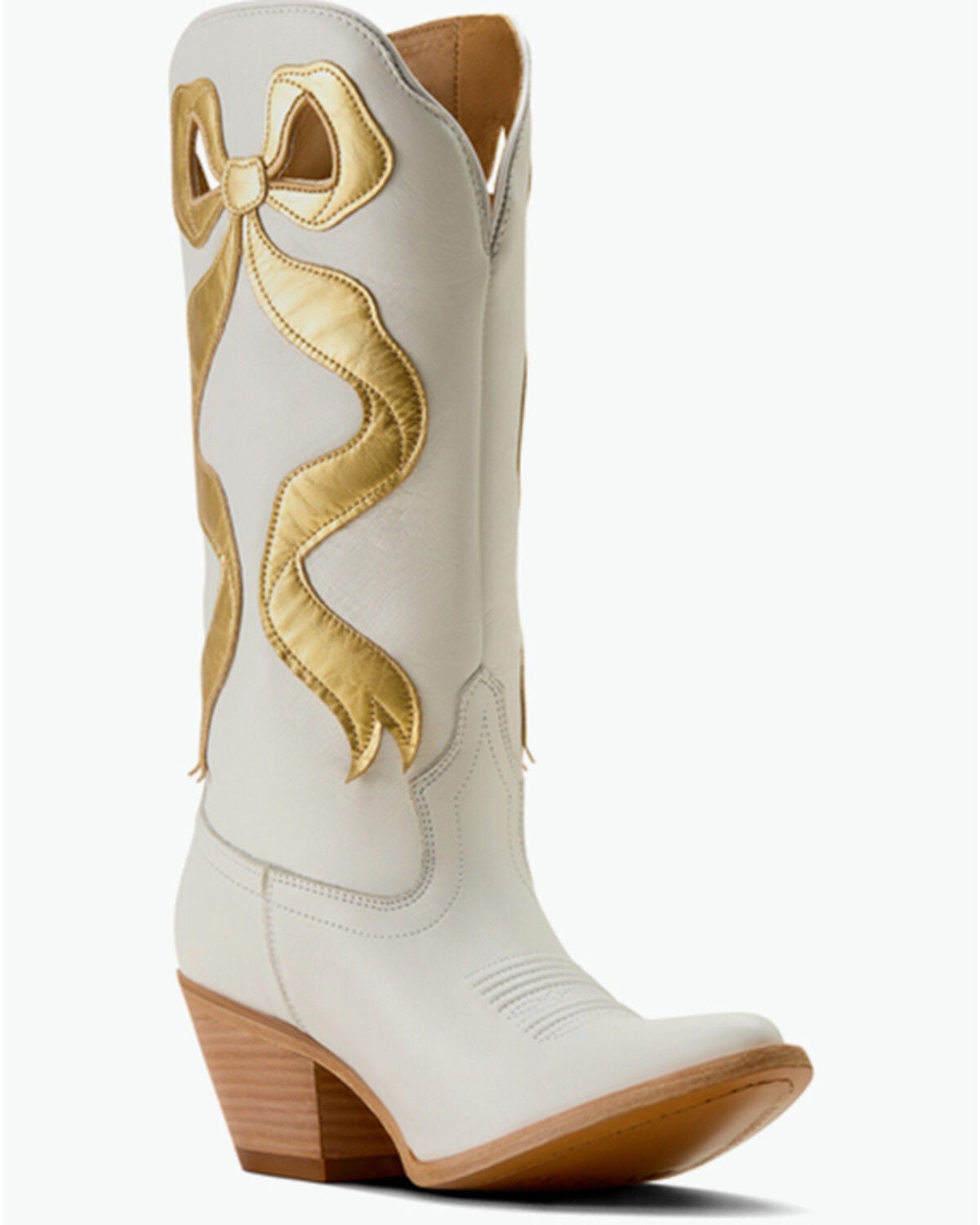 Ariat Women's Beaux Western Boots - Round Toe, White, hi-res