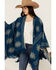 Image #3 - Idyllwind Women's Fesslers Reversible Shawl, Indigo, hi-res