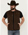 Image #1 - Moonshine Spirit Men's Revolt Trucker Cutoff Vest, Dark Brown, hi-res