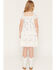 Image #4 - Sugar California Girls' Floral Print Lace Short Sleeve Dress, Ivory, hi-res