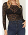 Image #3 - Idyllwind Women's Lace Long Sleeve Shirt, Black, hi-res