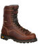 Image #1 - Georgia Boot Men's Amp LT Waterproof Low Heel Work Boots - Composite Toe, Brown, hi-res