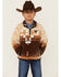 Image #1 - Cowboy Hardware Boys' Cadet Southwestern Print Polar Fleece Pullover, Brown, hi-res