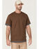 Image #1 - Hawx Men's Layered Work Pocket T-Shirt , Dark Brown, hi-res