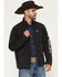 Image #1 - Ariat Men's Logo Concealed Carry Softshell Jacket - Tall, Black, hi-res