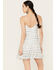 Image #4 - En Creme Women's Abstract Striped Sleeveless Mini Dress, Blue/white, hi-res