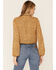 Image #3 - Wild Moss Women's Ditsy Tie Front Blouse, Mustard, hi-res
