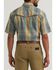 Image #2 - Wrangler Men's ATG Turbulence Plaid Print Short Sleeve Snap Performance Western Shirt, Multi, hi-res