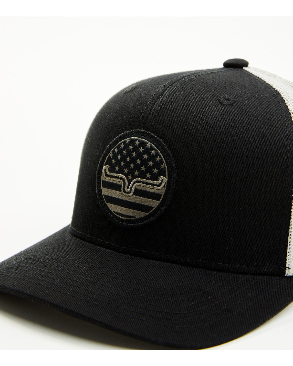 Image #2 - Kimes Ranch Men's Stars And Stripes Mesh Back Ball Cap, Black, hi-res