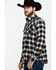 Outback Trading Co. Men's Rogan Performance Flannel Shirt  , Brown, hi-res