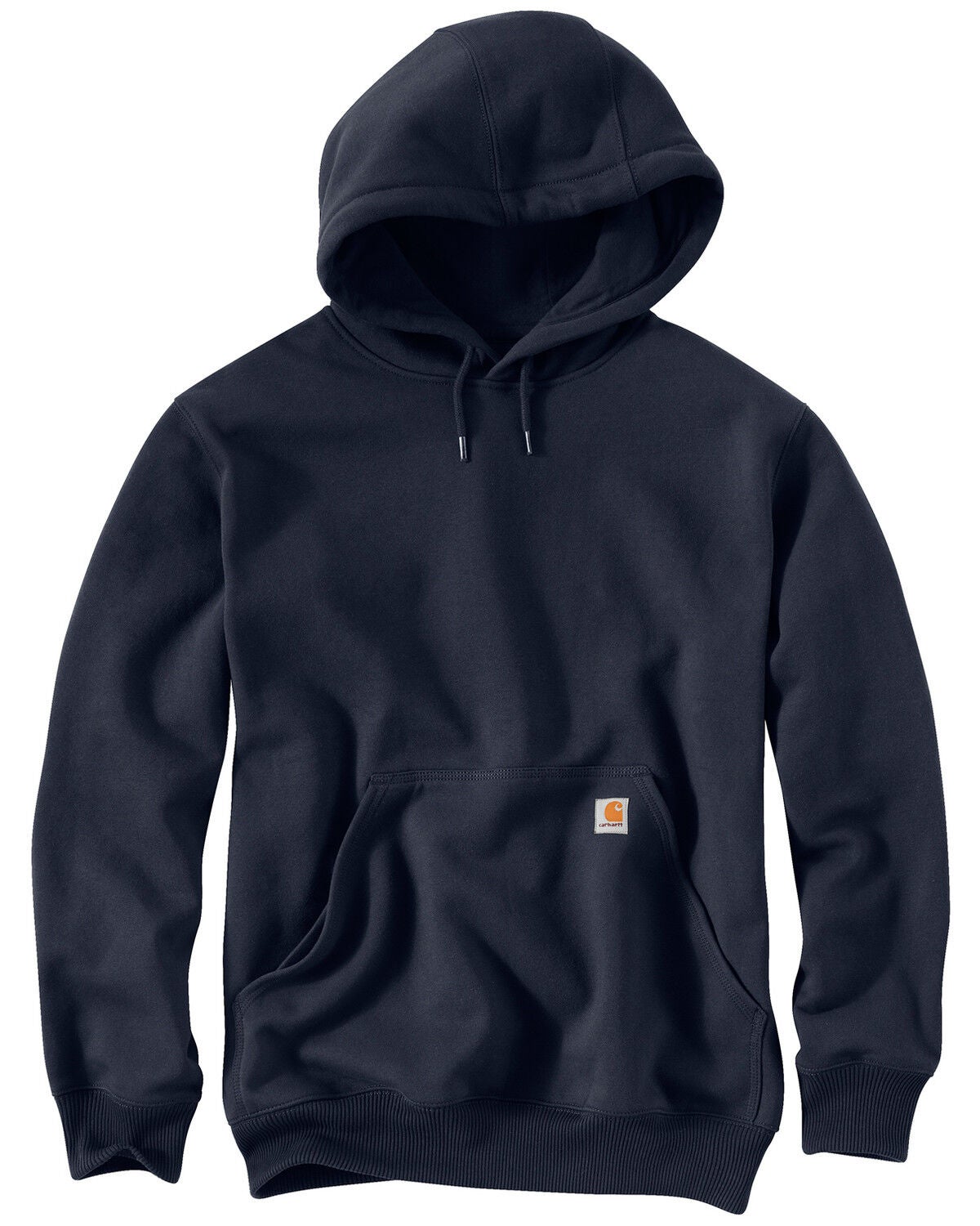 Carhartt Men's Rain Defender Paxton Heavyweight Hooded Work Sweatshirt, Navy, hi-res