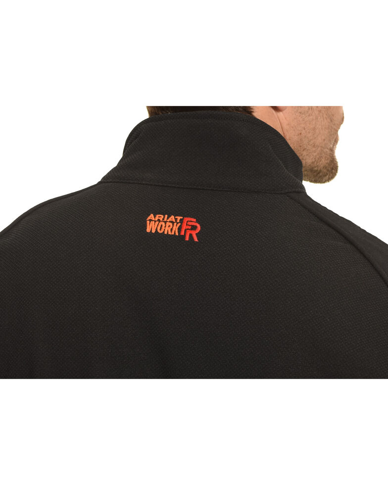 Ariat Men's Flame Resistant Black Work Jacket, Black, hi-res