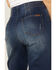 Image #4 - Rock & Roll Denim Women's Palazzo Seamed Front Flare Jeans, Dark Blue, hi-res