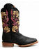 Image #2 - Dan Post Women's Asteria Floral Western Performance Boots -  Broad Square Toe , Black, hi-res