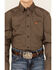 Image #3 - Cinch Boys' Geo Print Long Sleeve Button-Down Western Shirt, Brown, hi-res