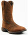 Image #1 - Brothers and Sons Men's Lite Performance Western Boots - Broad Square Toe, Brown, hi-res