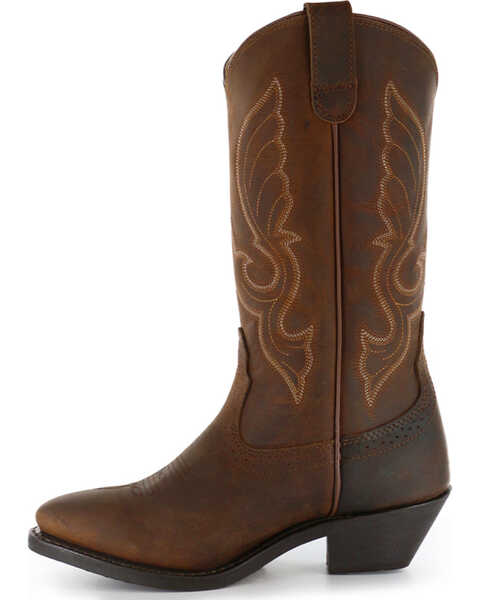 Image #9 - Shyanne Women's Donna Embroidered Leather Western Boots - Medium Toe, Brown, hi-res