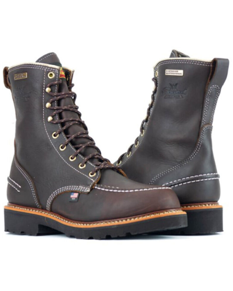 Thorogood Men's Pitstop Boots, Brown, hi-res