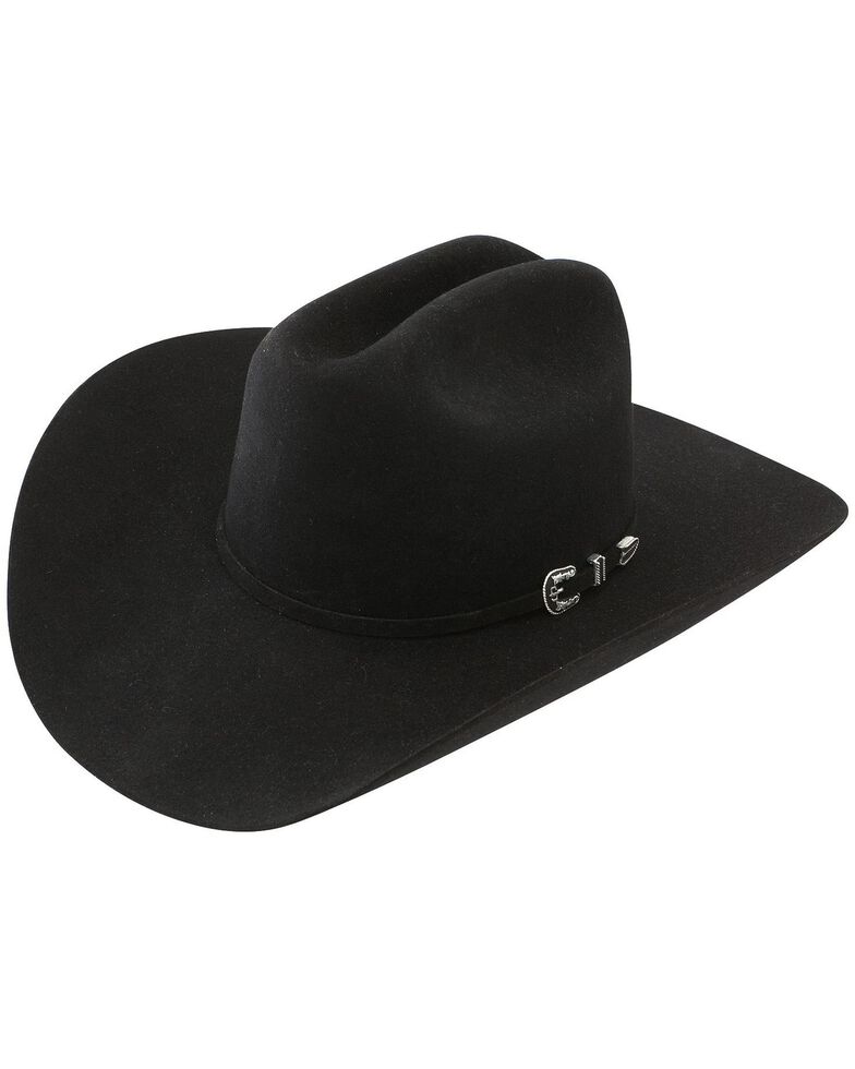 Stetson Men's 6X Skyline Black Fur Felt Cowboy Hat, Black, hi-res