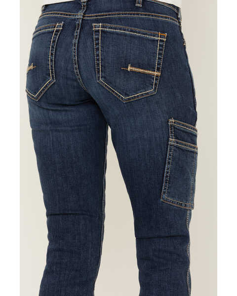 Image #4 - Ariat Women's Rebar Pilar Medium Wash Flex Riveter Bootcut Work Jeans , Blue, hi-res