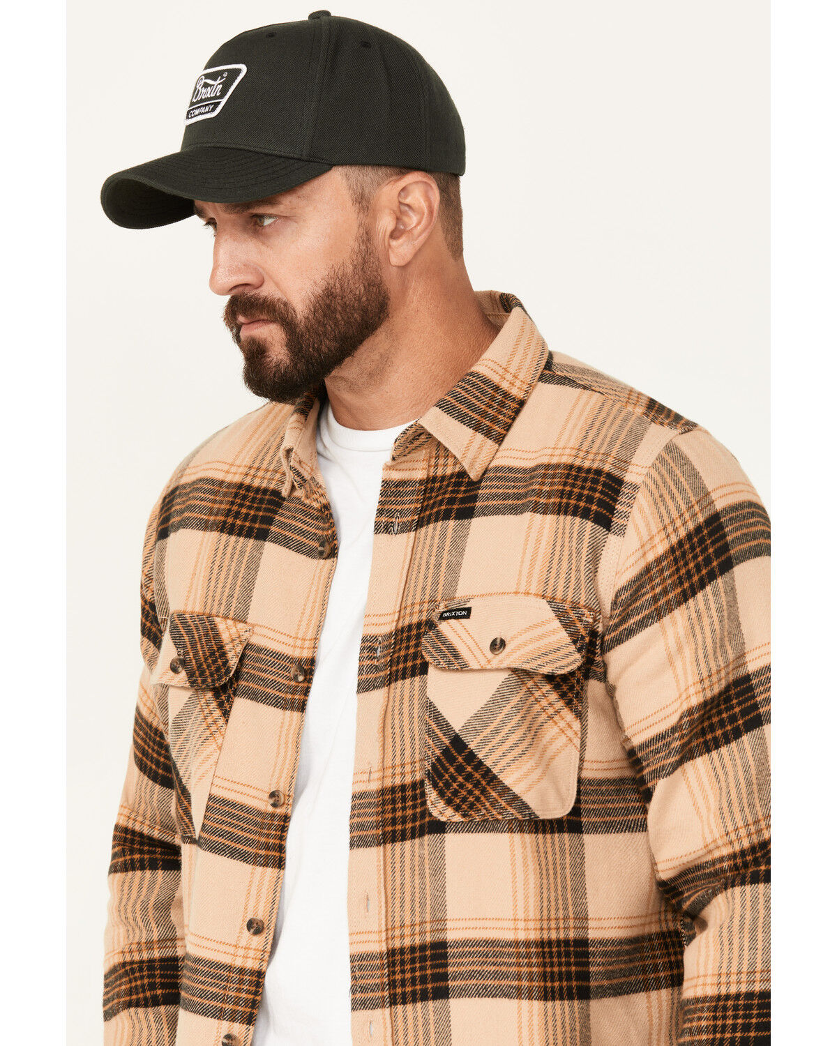 Image #2 - Brixton Men's Bowery Plaid Print Long Sleeve Button-Down Flannel Shirt, , hi-res
