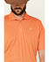 Ariat Men's Orange Solid Tek Short Sleeve Polo Shirt , Orange, hi-res