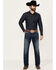 Image #1 - Ariat Men's M4 Bixby Handley Medium Wash Relaxed Stretch Bootcut Denim Jeans , Medium Wash, hi-res