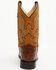 Image #5 - Cody James Boys' Dean Ostrich Print Western Boots - Broad Square Toe, Cognac, hi-res