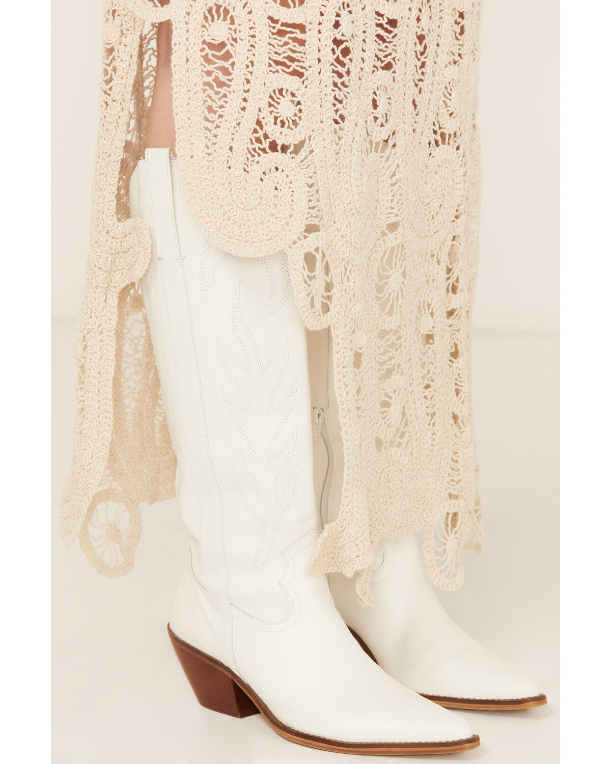 Image #2 - Miss Me Women's Crochet Skirt, Natural, hi-res