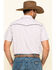 Image #2 - Cowboy Hardware Men's White Rake Plaid Short Sleeve Western Shirt , White, hi-res