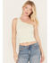Image #1 - Fornia Women's Top One One Shoulder Ribbed Cami Top, Mint, hi-res