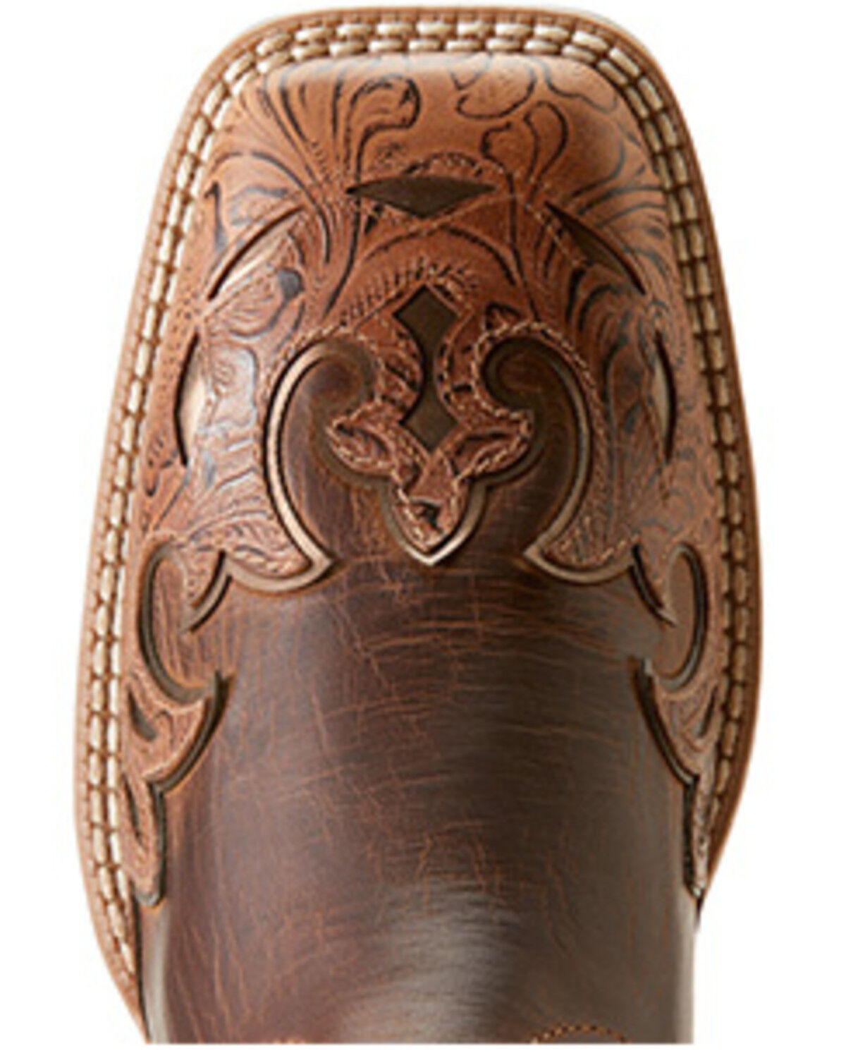 Image #4 - Ariat Women's Bryce Canyon Floral Embossed Western Boots - Square Toe, Brown, hi-res
