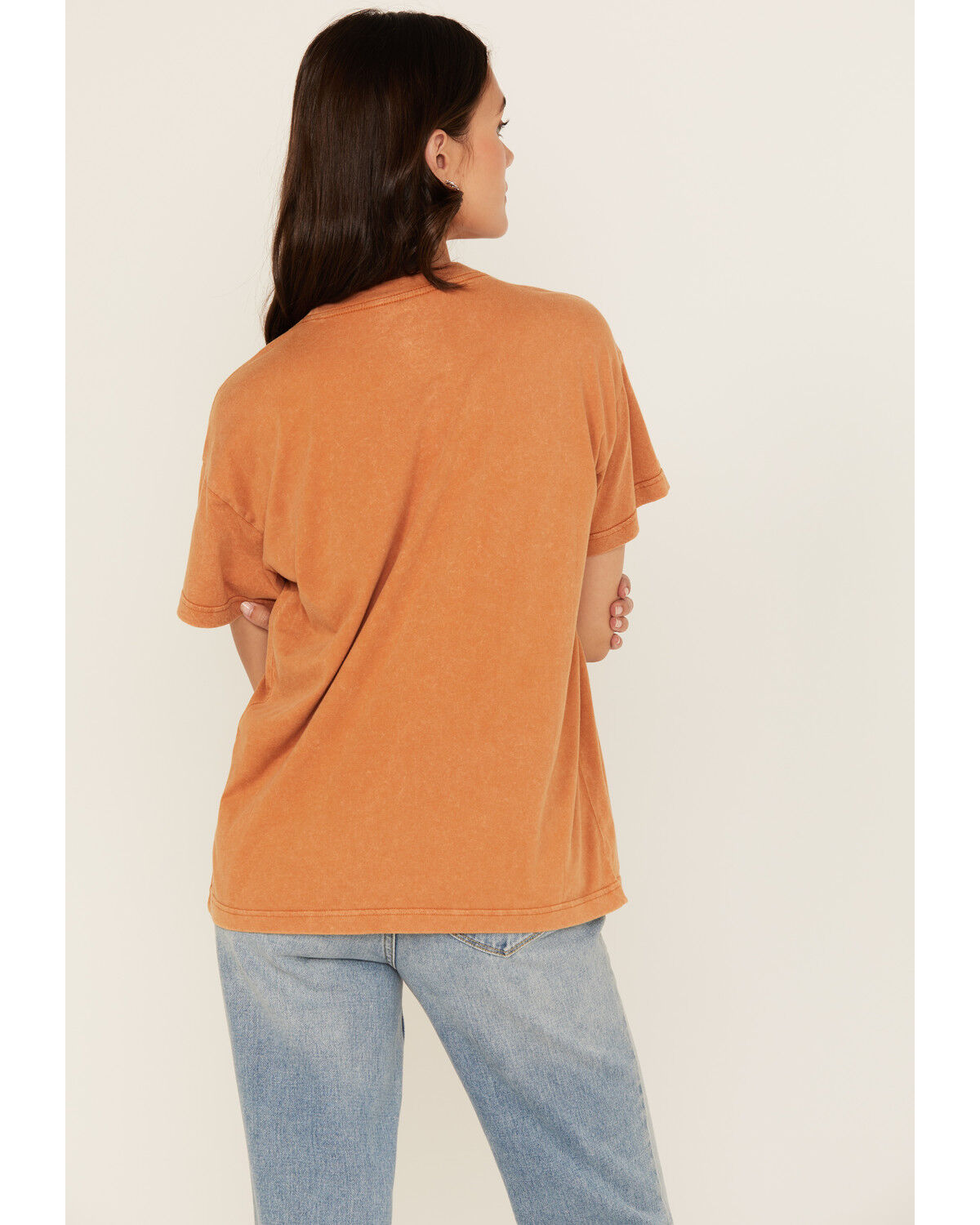 Image #4 - Cleo + Wolf Women's Eagle Short Sleeve Boyfriend Graphic Tee, Rust Copper, hi-res