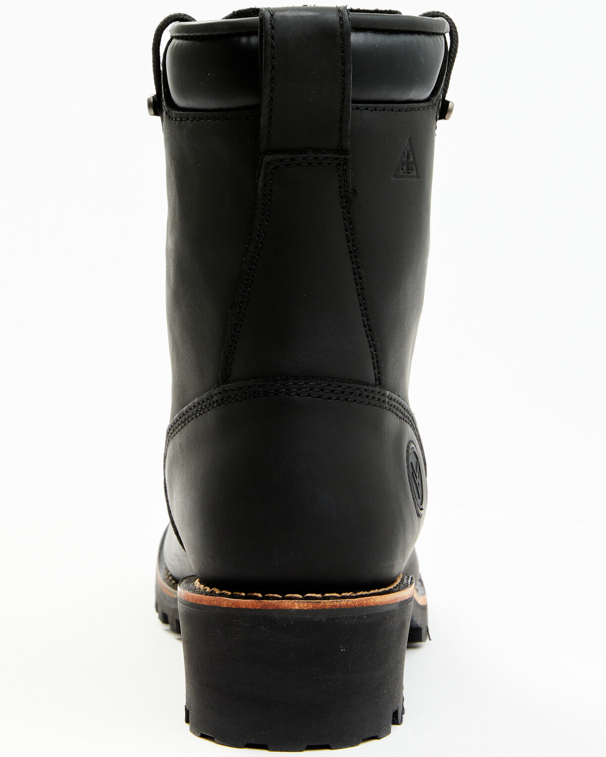 Image #5 - Hawx Men's 8" Logger Work Boots - Soft Toe, Black, hi-res