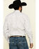 Image #2 - Resistol Men's White Palmetto Floral Print Long Sleeve Western Shirt , White, hi-res