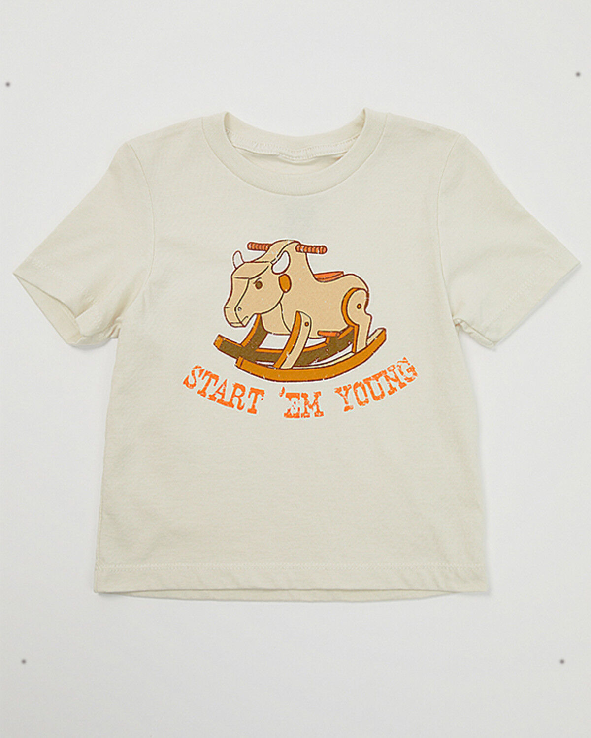Image #1 - Cody James Toddler Boys' Start 'Em Young Short Sleeve Graphic T-Shirt, Cream, hi-res