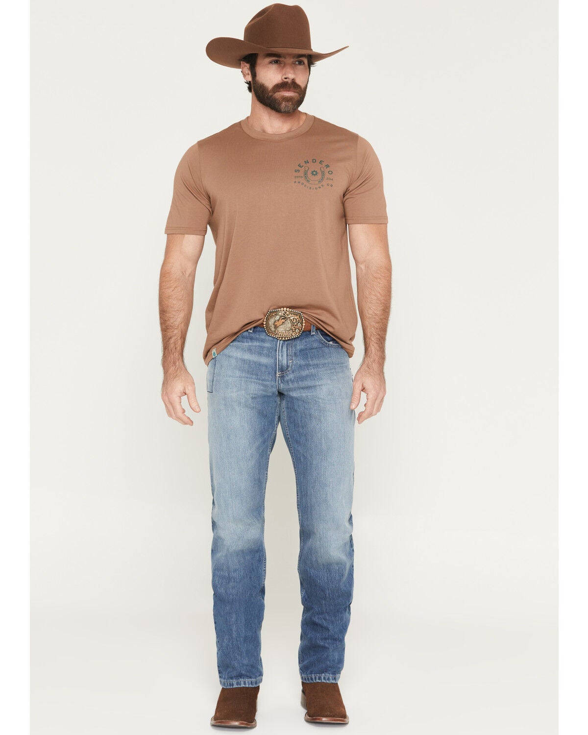 Kimes Ranch Men's James Light Wash Straight Bootcut Rigid Denim Jeans, Light Wash, hi-res