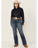 Image #1 - Ariat Women's Dark Wash Ella Bootcut Denim Jeans - Plus, Dark Wash, hi-res