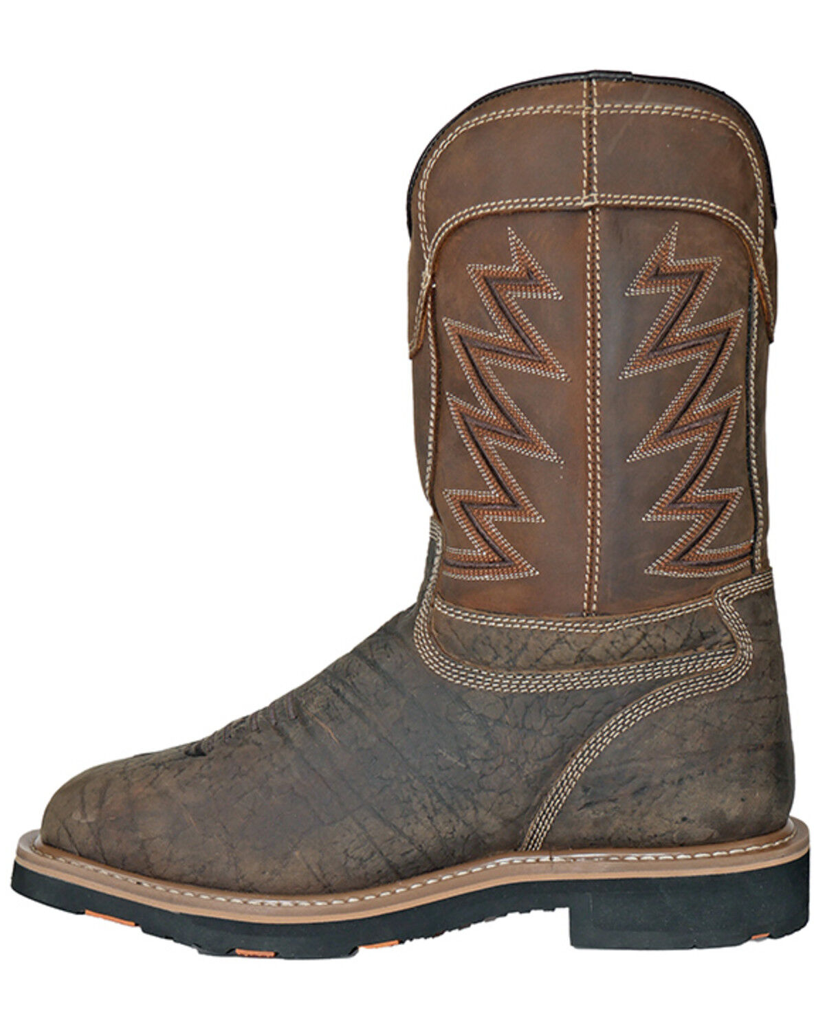 Image #3 - Hoss Men's Fracker Waterproof Metguard Wellington Work Boots - Composite Toe, Brown, hi-res