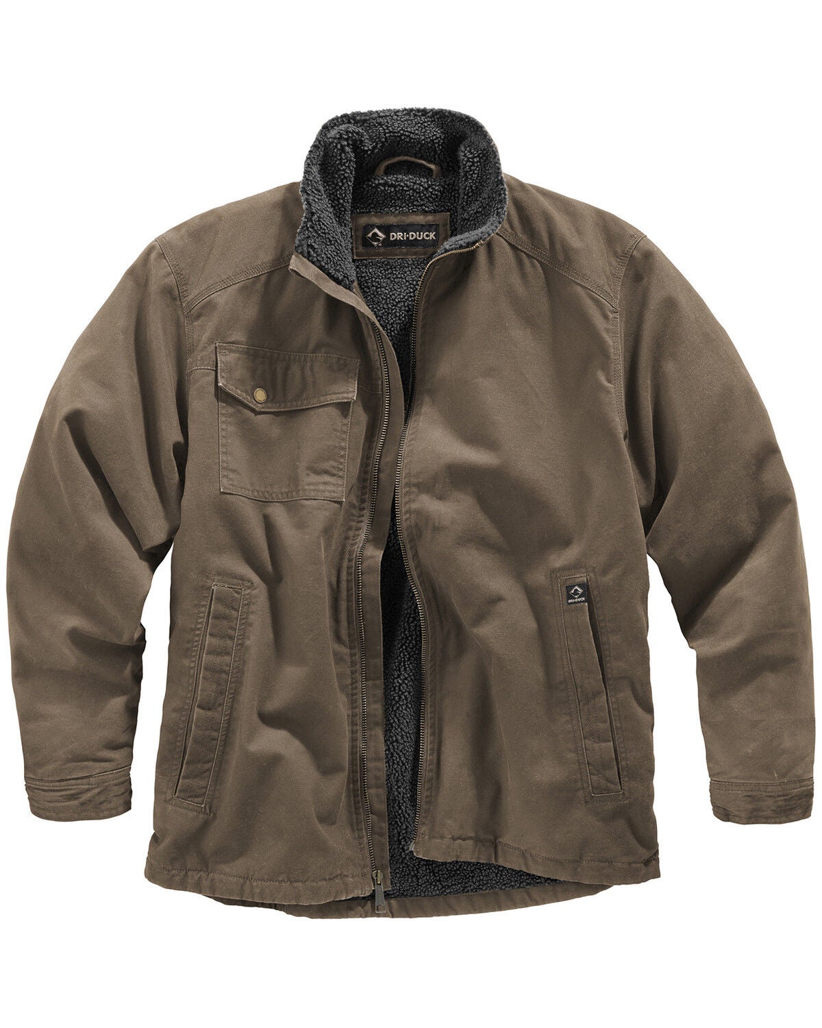 Image #1 - Dri Duck Men's Endeavor Jacket - Big and Tall, Khaki, hi-res
