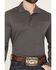 Image #3 - Cody James Black 1978® Men's Drifter Solid Long Sleeve Polo, Grey, hi-res
