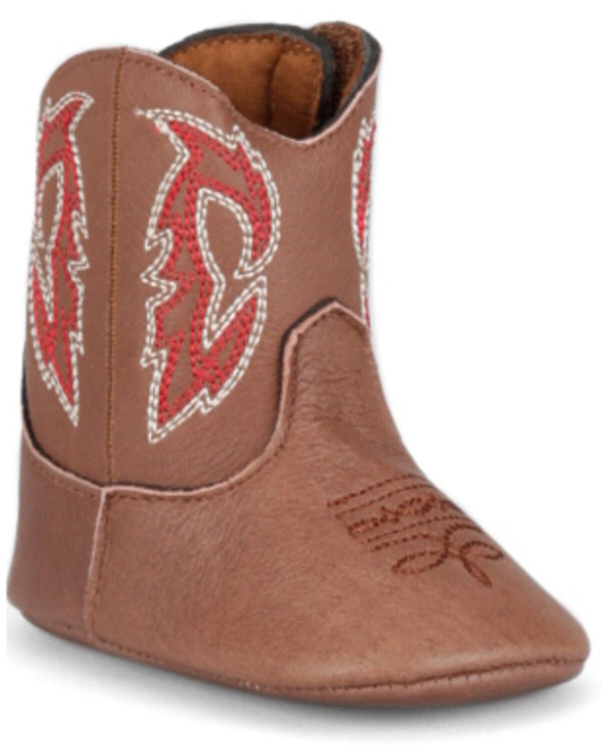 Justin Infant Boys' Baby Canter Western Boots - Broad Square Toe, Brown, hi-res