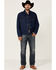 Image #2 - Wrangler Men's Unlined Denim Western Jacket - Tall , Indigo, hi-res