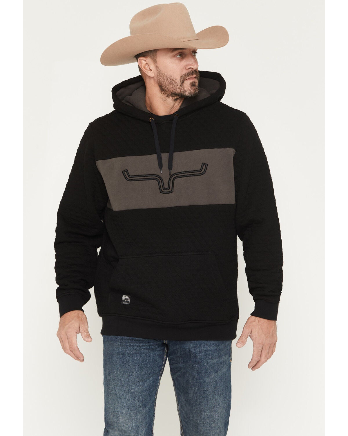 Image #1 - Kimes Ranch Men's Ripon Logo Hooded Sweatshirt, Black, hi-res