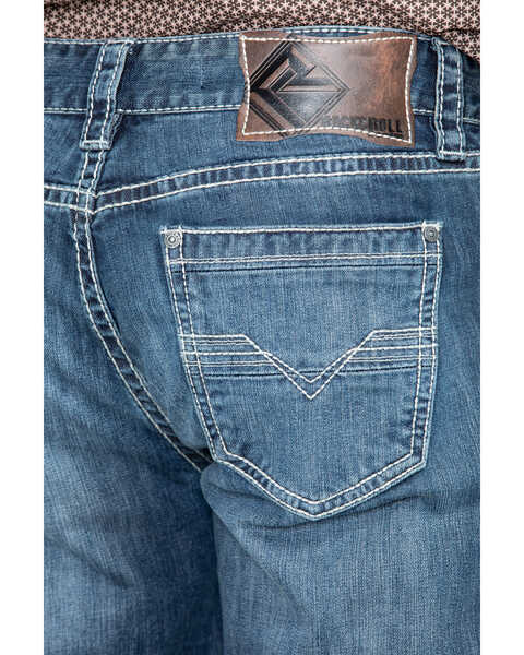 Image #2 - Rock & Roll Denim Men's Reflex Double Barrel Straight Leg Jeans, Blue, hi-res