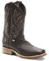 Image #1 - Double H Men's Dark Brown Elk Western Boots - Broad Square Toe, Chocolate, hi-res