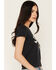 Image #2 - Blue Life Women's Nashville Music Short Sleeve Graphic Tee, Black, hi-res