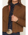 Image #2 - Shyanne Women's Tillson Zip-Up Cropped Jacket, Brown, hi-res